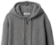 Cheap (Women) MIU MIU SS24 Marble Gray Knit Hoodie with Logo Embroidery. MMF830-14E7-F0K44-S-OOO