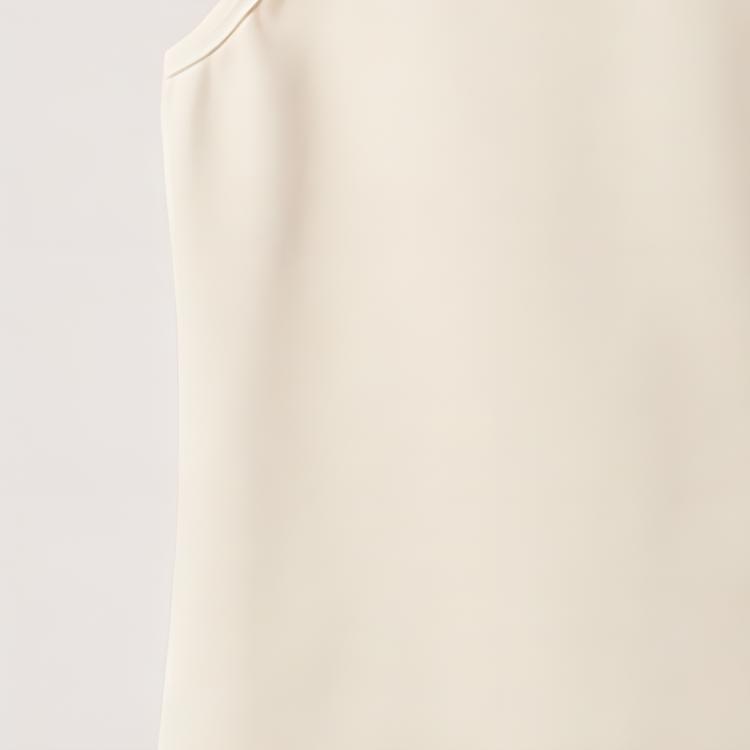 Sizing (W) MIU MIU SS24 天然无袖针织背心字母提花设计. MJT678-14AS-F066V-S-OOO