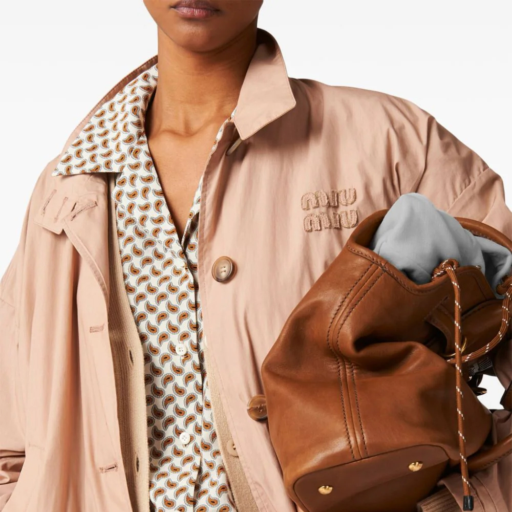 (Women) MIU MIU SS24  Pink Single-Breasted Jacket with Logo Embroidery. ML1046-15ML-F0770-S-OOO 圖 7