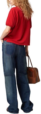 (W) MIU MIU SS24 Baju Polo Lengan Pendek Merah Bersulam Logo. MJN535-14RW-F0011-S-OOO Purchase (W) MIU MIU SS24 Baju Polo Lengan Pendek Merah Bersulam Logo. MJN535-14RW-F0011-S-OOO