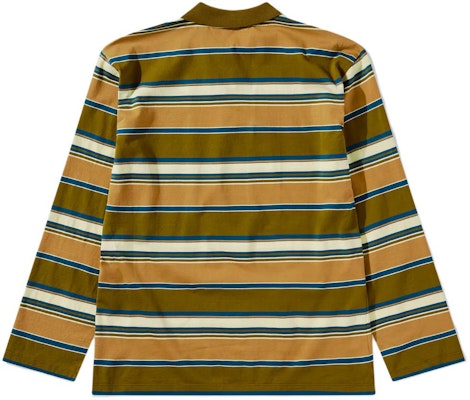 (W) MIU MIU SS24 Baju Polo Jalur Kolar Panjang Lengan Hijau. MJL015-14RT-F03SO Lookbook (W) MIU MIU SS24 Baju Polo Jalur Kolar Panjang Lengan Hijau. MJL015-14RT-F03SO