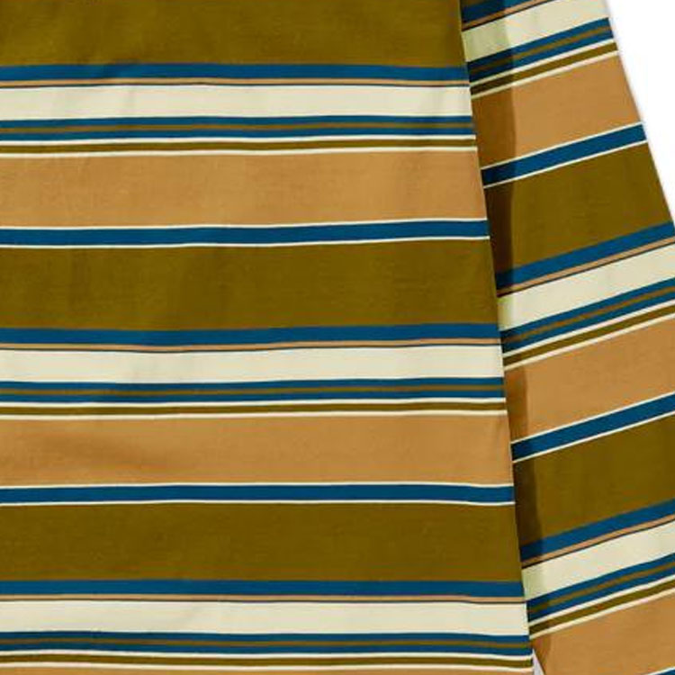 Sizing (W) MIU MIU SS24 Baju Polo Jalur Kolar Panjang Lengan Hijau. MJL015-14RT-F03SO