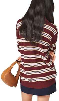 (W) MIU MIU 春夏24双色条纹针织毛衣 紫红色 MML885-14AX-F0399-S-OOO Shop (W) MIU MIU 春夏24双色条纹针织毛衣 紫红色 MML885-14AX-F0399-S-OOO