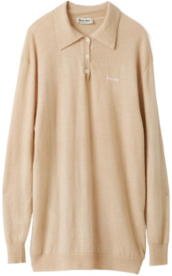 (Women) MIU MIU SS24 Yellow Loose Fit Long Sleeve Knit Cashmere Sweater. MML929-140Z-F0627-S-OOO Order (Women) MIU MIU SS24 Yellow Loose Fit Long Sleeve Knit Cashmere Sweater. MML929-140Z-F0627-S-OOO