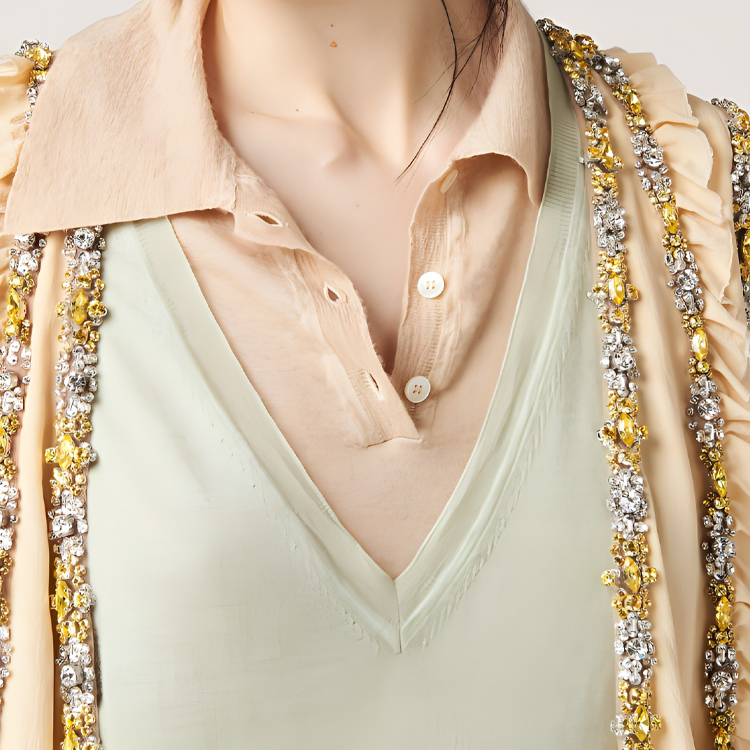 Details for (Women) MIU MIU SS24  Yellow Loose Fit Long Sleeve Knit Cashmere Sweater. MML929-140Z-F0627-S-OOO