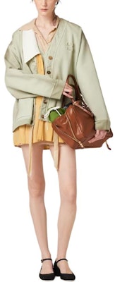 (Women) MIU MIU SS24 Agave Green Knit Cardigan with Logo for Women. MJL010-14RU-F0E1D-S-OOO Lookbook (Women) MIU MIU SS24 Agave Green Knit Cardigan with Logo for Women. MJL010-14RU-F0E1D-S-OOO