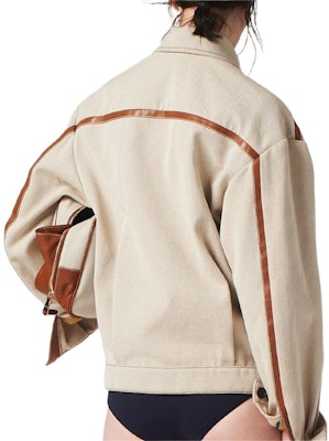 (W) MIU MIU SS24 米色拼色字母刺绣长袖外套 ML1042-14Z3-F0A5T-S-OOO Purchase (W) MIU MIU SS24 米色拼色字母刺绣长袖外套 ML1042-14Z3-F0A5T-S-OOO