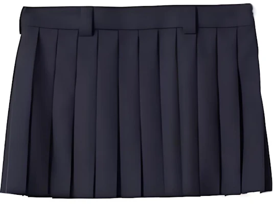 (W) MIU MIU SS24 Skirt Biru Mini Berlipat Wanita dengan Cetakan Monogram. MG2040-11AD-F0008-S-232 Buy (W) MIU MIU SS24 Skirt Biru Mini Berlipat Wanita dengan Cetakan Monogram. MG2040-11AD-F0008-S-232