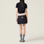 Purchase (W) MIU MIU SS24 Skirt Biru Mini Berlipat Wanita dengan Cetakan Monogram. MG2040-11AD-F0008-S-232