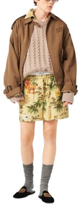 (W) MIU MIU SS24 沙黃色羊絨針織圓領毛衣 MML871-14AP-F0036-S-OOO Lookbook (W) MIU MIU SS24 沙黃色羊絨針織圓領毛衣 MML871-14AP-F0036-S-OOO