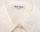 Details for (W) MIU MIU SS24 Kemeja Ivory Lengan Panjang Logo Sulam Butang. MK1694-10RG-F0304-S-OOO