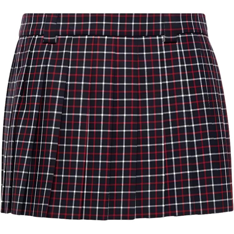 (Women) MIU MIU SS24 Plaid Mini Casual Skirt Women’s Black MG2040-14HR-F0969-S-232