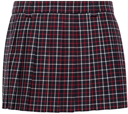 (Women) MIU MIU SS24 Plaid Mini Casual Skirt Women’s Black MG2040-14HR-F0969-S-232 Order (Women) MIU MIU SS24 Plaid Mini Casual Skirt Women’s Black MG2040-14HR-F0969-S-232