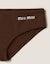Lookbook (Women) MIU MIU SS24 Solid Logo Embroidered Bikini Brown MMP248-14SJ-F0027-S-OOO