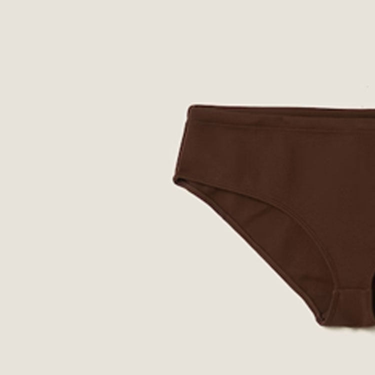 Purchase (Women) MIU MIU SS24 Solid Logo Embroidered Bikini Brown MMP248-14SJ-F0027-S-OOO