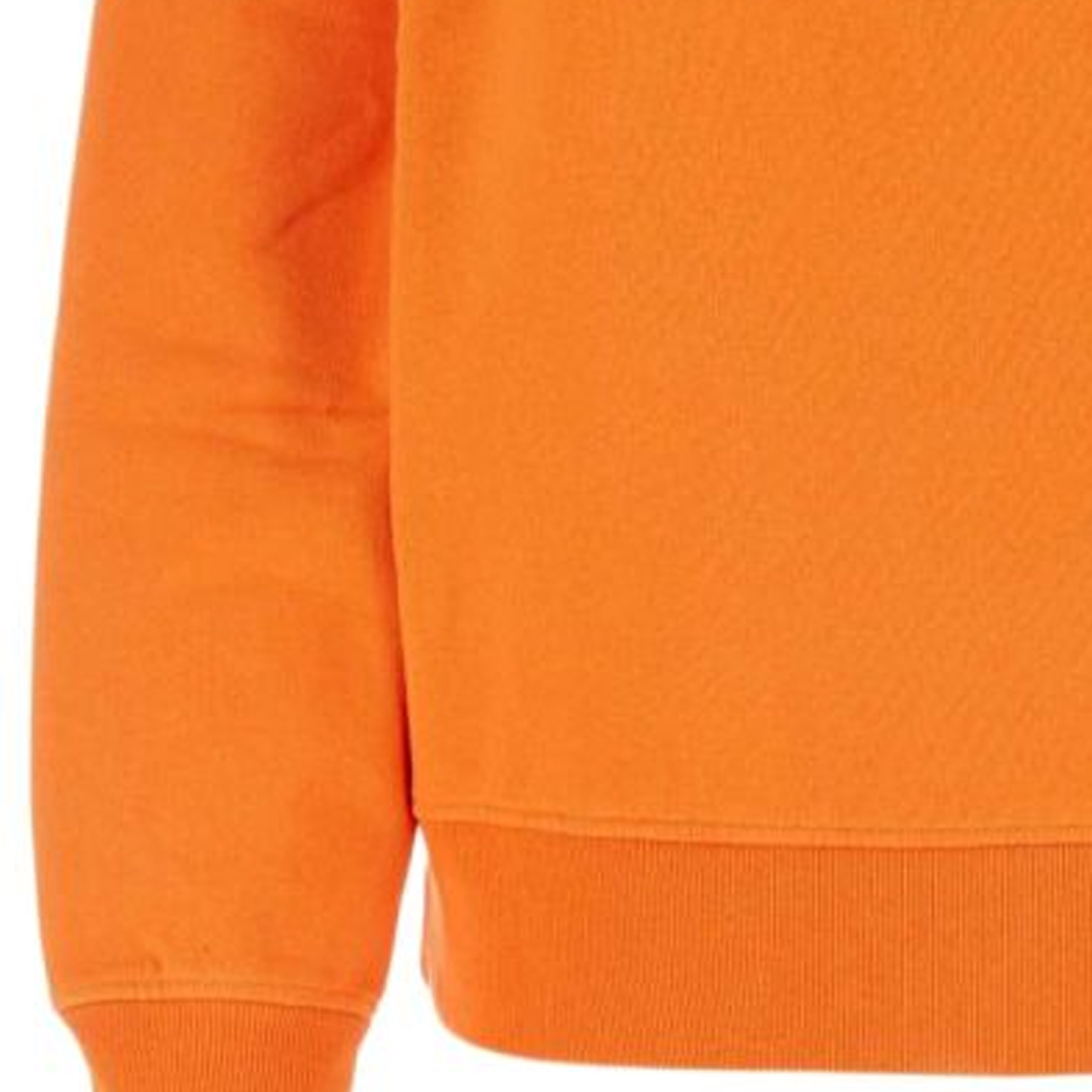 Sizing (W) 미우미우 SS24 솔리드 로고 롱 슬리브 스웻셔츠 여성 오렌지. MJL988-12HF-F0B2Y-S-OOO