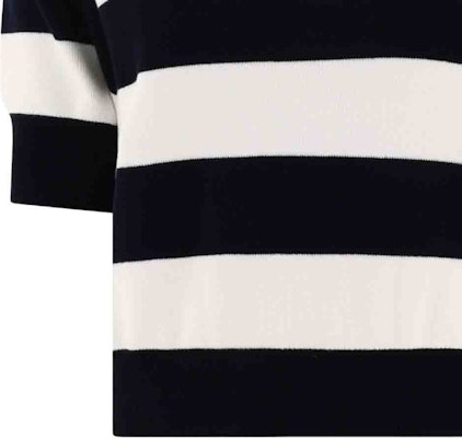 (W) MIU MIU SS24 Kemeja Polo Lengan Pendek Jalur Wanita Berwarna-Warni MML889-14M2-F022X-S-OOO Sizing (W) MIU MIU SS24 Kemeja Polo Lengan Pendek Jalur Wanita Berwarna-Warni MML889-14M2-F022X-S-OOO