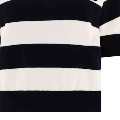 (W) MIU MIU SS24 Kemeja Polo Lengan Pendek Jalur Wanita Berwarna-Warni MML889-14M2-F022X-S-OOO Cheap (W) MIU MIU SS24 Kemeja Polo Lengan Pendek Jalur Wanita Berwarna-Warni MML889-14M2-F022X-S-OOO