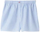 Buy (Women) MIU MIU SS24 Striped Logo Embroidered Elastic Waist Shorts Women - Blue SP9429-137Q-F0X24-S-OOO