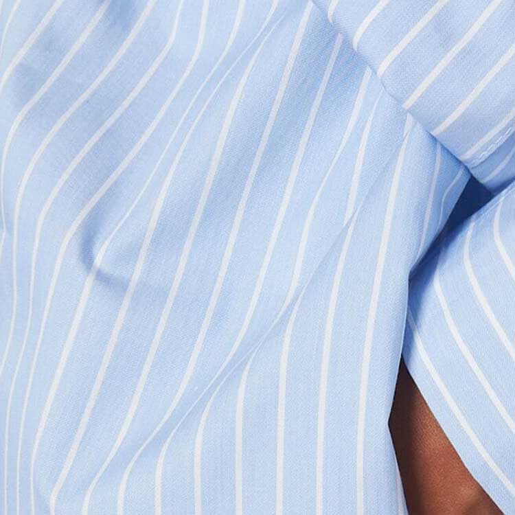 (Women) MIU MIU SS24 Striped Logo Embroidered Elastic Waist Shorts Women - Blue SP9429-137Q-F0X24-S-OOO 圖 7