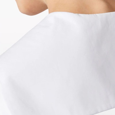 (W) MIU MIU SS24 白色长袖水手领刺绣标志连衣裙 女款 MF5263-10RG-F0009-S-OOO Details for (W) MIU MIU SS24 白色长袖水手领刺绣标志连衣裙 女款 MF5263-10RG-F0009-S-OOO