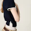 Purchase (Women) MIU MIU SS25 Blue Cashmere Knit Short-Sleeve Logo T-Shirt. MMLA56-16ON-F0960-S-OOO