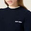 Details for (Women) MIU MIU SS25 Blue Cashmere Knit Short-Sleeve Logo T-Shirt. MMLA56-16ON-F0960-S-OOO