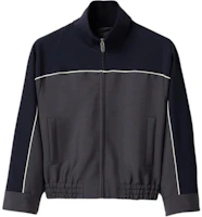 (Women) Miu Miu SS25 Embroidered Logo Stand Collar Jacket - Russet ML1200-163O-F0EVW-S-OOO (Women) Miu Miu SS25 Embroidered Logo Stand Collar Jacket - Russet ML1200-163O-F0EVW-S-OOO