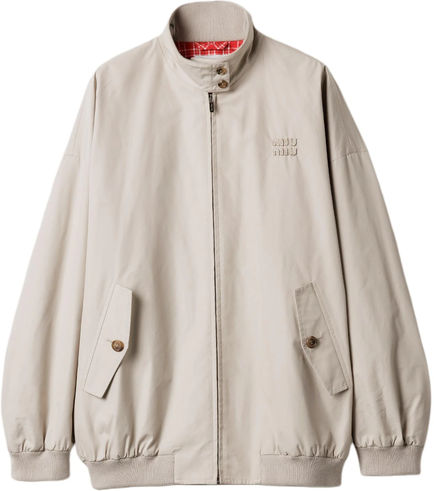 women-miu-miu-ss-25-limestone-letter-print-high-collar-jacket-long-sleeve-ml-1267-17-hm-f0-a08-s-ooo