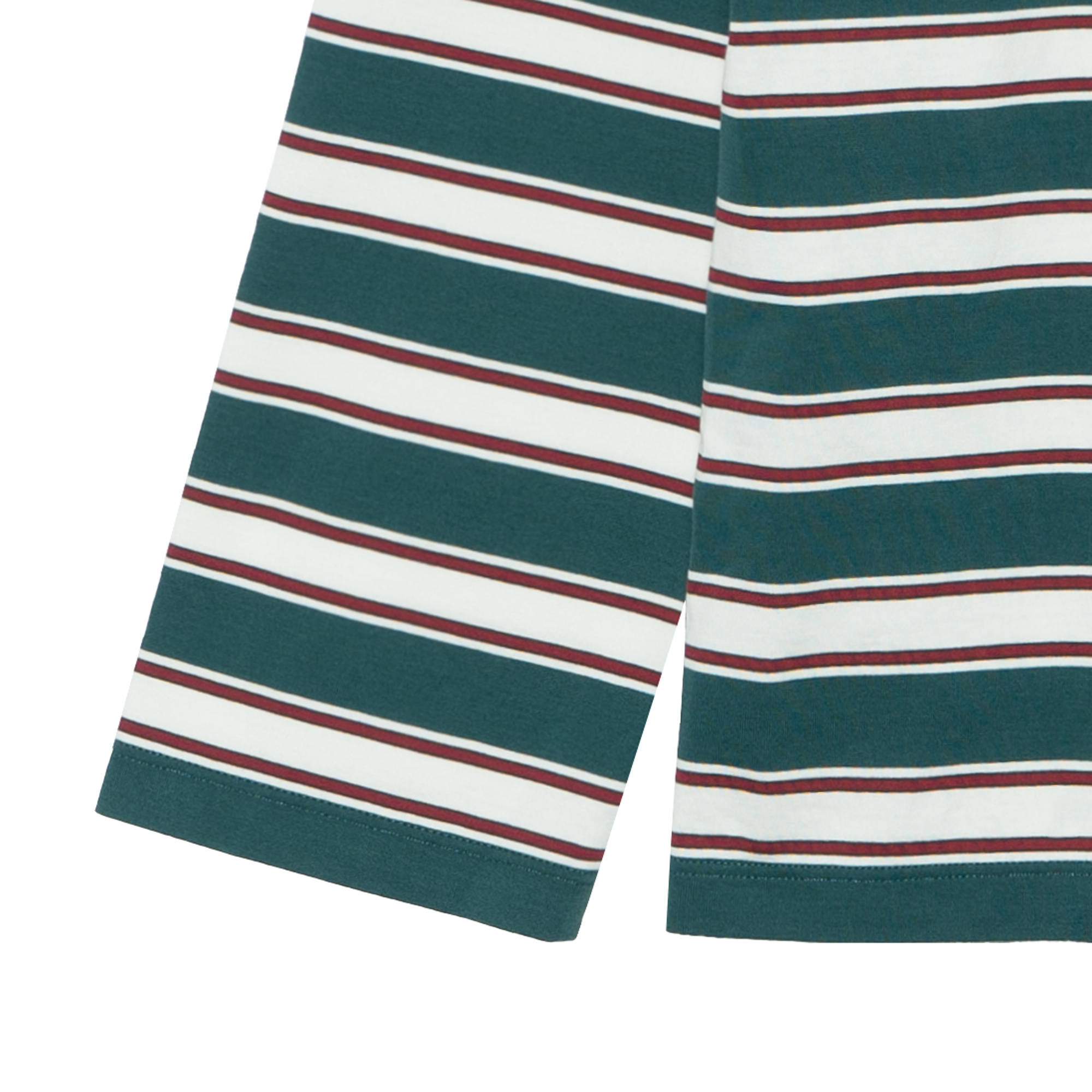 Cheap (W) MIU MIU 条纹圆领短袖T恤 绿色 女款 MJL014-14RT-F03UD-S-OOO