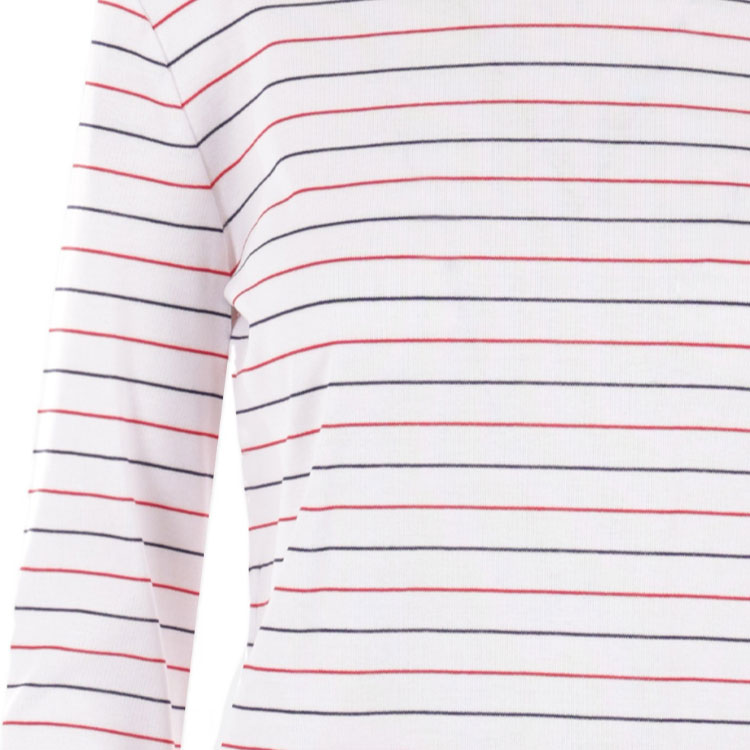 Purchase (W) Camiseta MIU MIU Rosa de Manga Larga con Logo a Rayas para Mujer SS24. MJL995-14EU-F0009-S-OOO