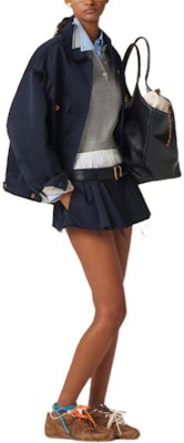 (W) MIU MIU Kemeja Polo Lengan Pendek Logo Berjalur Kelabu. MML956-15BL-F03UI-S-OOO Purchase (W) MIU MIU Kemeja Polo Lengan Pendek Logo Berjalur Kelabu. MML956-15BL-F03UI-S-OOO