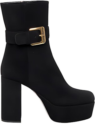 (W) MIU MIU Suede Calfskin Chunky Heel Booties 'Hitam' - Sepatu Boot Hak Tebal 5UP065_008_F0002_F_110 Order (W) MIU MIU Suede Calfskin Chunky Heel Booties 'Hitam' - Sepatu Boot Hak Tebal 5UP065_008_F0002_F_110