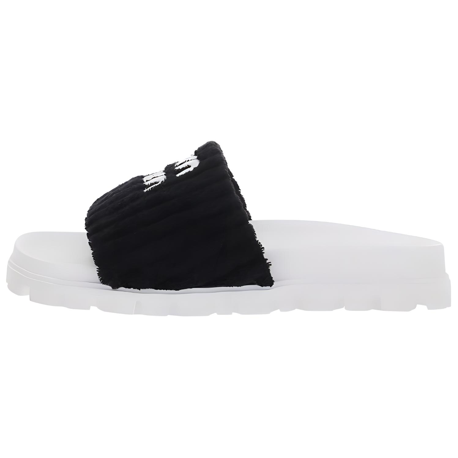 (Women) MIU MIU Terry Cloth Fashion Slippers 'Black' 5XX542_2LH_F0002_F_010