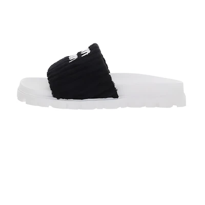 (W) MIU MIU Terry Cloth Fashion Slippers 'Black'
