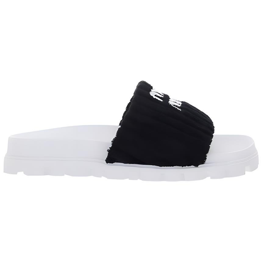 Order (W) 缪缪黑色毛巾布时尚拖鞋 5XX542_2LH_F0002_F_010