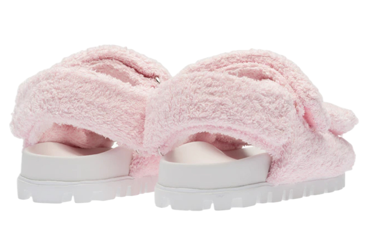 (W) MIU MIU Terry Cloth Sandal 'Pink' 圖 4