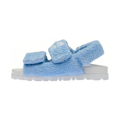 (W) MIU MIU Terry Cloth Sandals 'Blue'