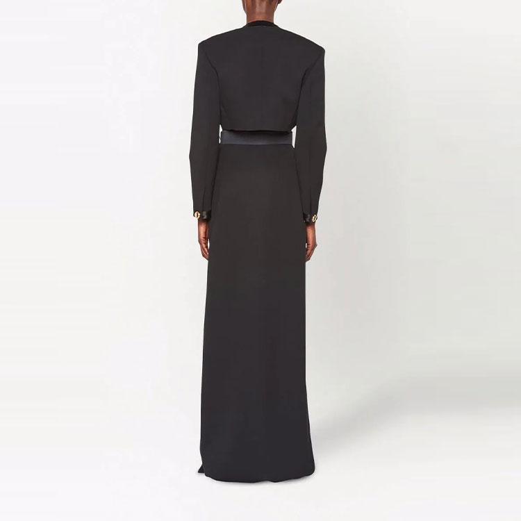 (Women) MIU MIU Textured Cropped Jacket for Women - Black. MH175-81R1-F0002 圖 4