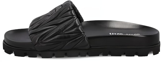 (Women) MIU MIU Toe Loop Slide 'Black Fashion' 5XX601_3LM4_F0002 (Women) MIU MIU Toe Loop Slide 'Black Fashion' 5XX601_3LM4_F0002