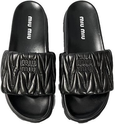 (Women) MIU MIU Toe Loop Slide 'Black Fashion' 5XX601_3LM4_F0002 Lookbook (Women) MIU MIU Toe Loop Slide 'Black Fashion' 5XX601_3LM4_F0002