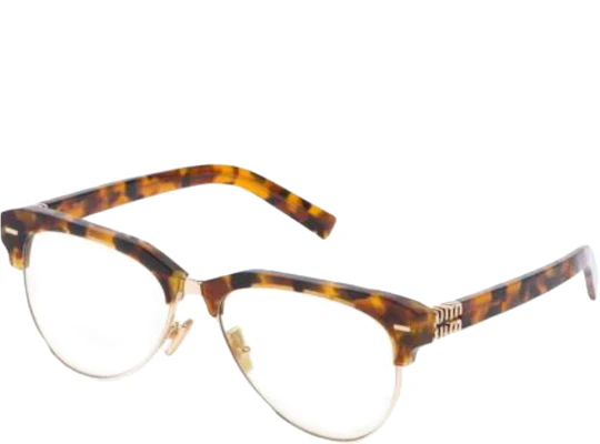 (Women) MIU MIU Tortoiseshell Browline Acetate Optical Glasses with Logo for Women. SMU09ZS19PFE08NC057 Buy (Women) MIU MIU Tortoiseshell Browline Acetate Optical Glasses with Logo for Women. SMU09ZS19PFE08NC057
