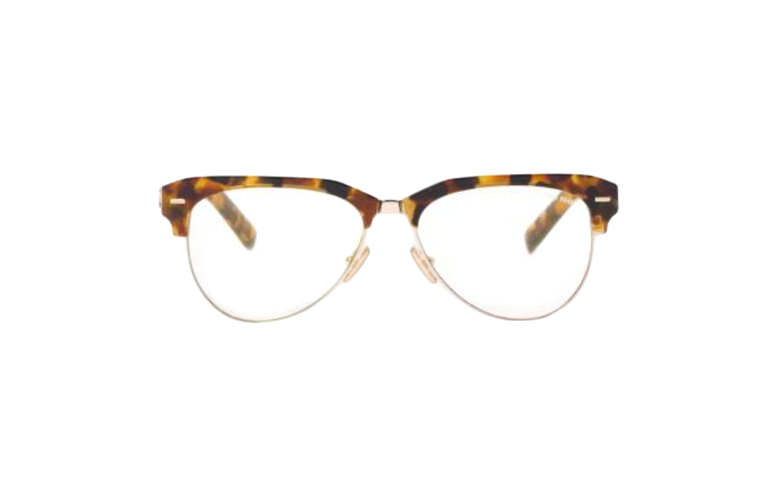 (Women) MIU MIU Tortoiseshell Browline Acetate Optical Glasses with Logo for Women. SMU09ZS19PFE08NC057 圖 3