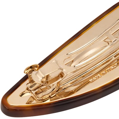 (W) 미우미우 토터스쉘 로고 장식 여성용 헤어클립. 5IF150_2CPX_F03WH Shop (W) 미우미우 토터스쉘 로고 장식 여성용 헤어클립. 5IF150_2CPX_F03WH