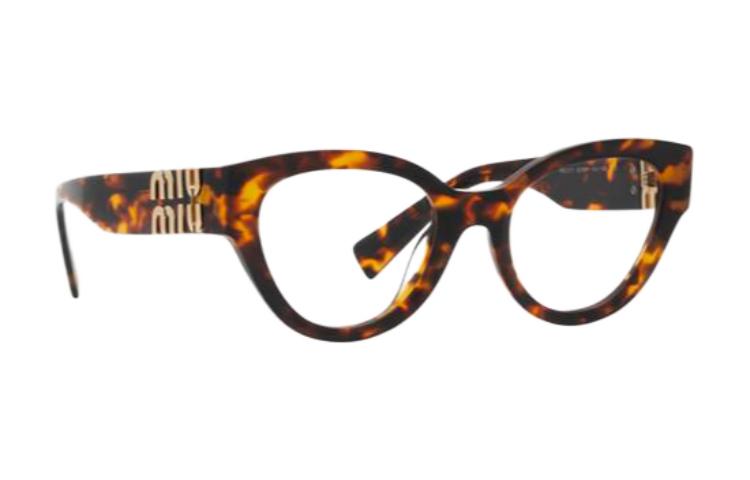 (Women) MIU MIU Trendy Cat Eye Optical Glasses for Women - Brown (Prescription Ready) MU01VVVAU1O1 圖 2