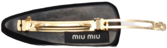 (Women) MIU MIU Trendy Fabric Hair Clip for Women in Black. 5IF092068F0002 (Women) MIU MIU Trendy Fabric Hair Clip for Women in Black. 5IF092068F0002
