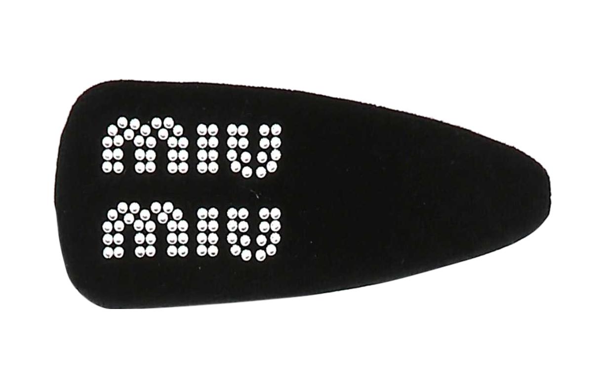 (Women) MIU MIU Trendy Fabric Hair Clip for Women in Black. 5IF092068F0002 圖 2