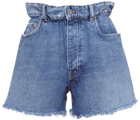 (Women) MIU MIU Vintage Washed Denim Shorts Blue Casual Style GWP300-1ZGX-F0013 Buy (Women) MIU MIU Vintage Washed Denim Shorts Blue Casual Style GWP300-1ZGX-F0013