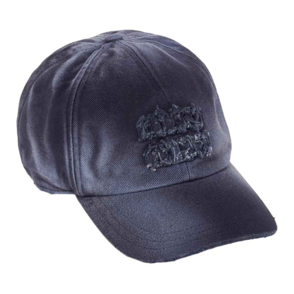 Shop (W) MIU MIU 水洗布藍色棒球帽 5HC2742CRZ