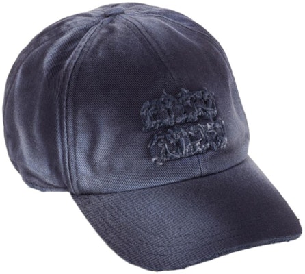 (W) MIU MIU 水洗布藍色棒球帽 5HC2742CRZ Shop (W) MIU MIU 水洗布藍色棒球帽 5HC2742CRZ